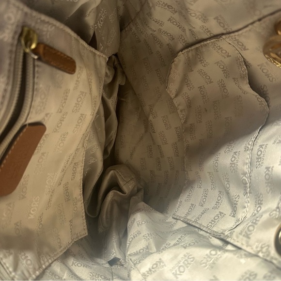 Michael Kors Canvas Jacquard Monogram Tote Bag - Picture 3 of 6